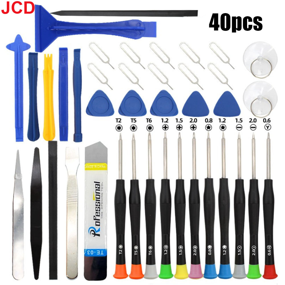 Electronics Repair Manual - 40 in 1 携帯電話修理ツール分解修理セット iPhone ドライバーコンビネーションスキッド多機能分解キット