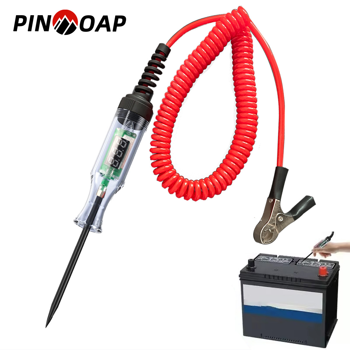 Circuit Test Pencil - 6V-24V 5V-90V 車 トラック 電圧回路テスター 自動車ツール