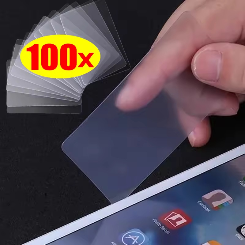 Electronics Repair Manual - 1-100個入り スマホ画面開封ツールキット マットクリア 携帯電話液晶画面開封カード 修理分解 携帯電話こじ開けツール