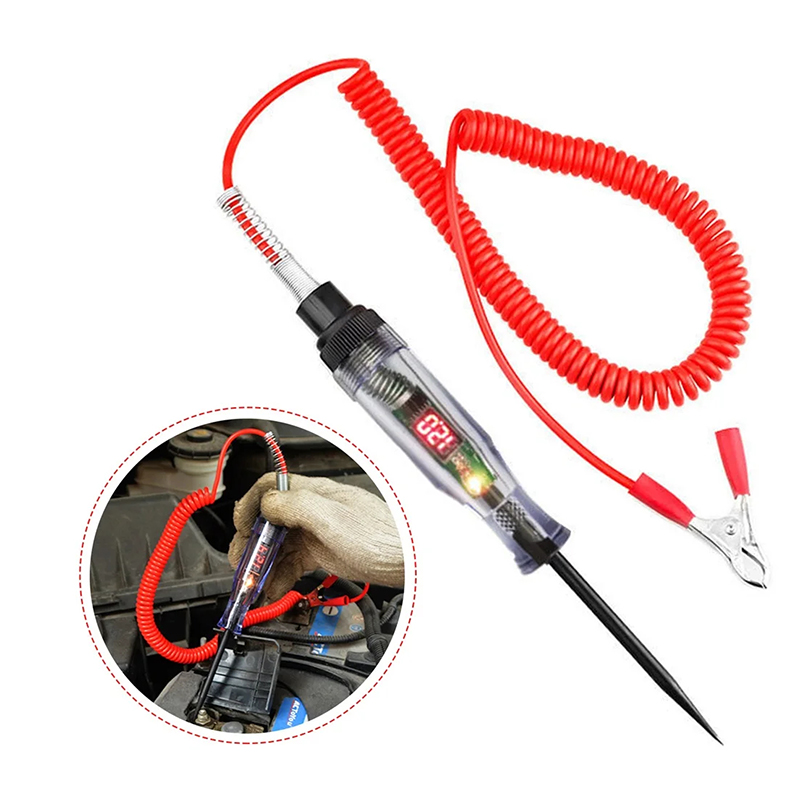Circuit Test Pencil - トラック電圧回路テスター 自動車修理用 6V/12V/24V 車両回路テスター プレミアムテストライト プローブペン
