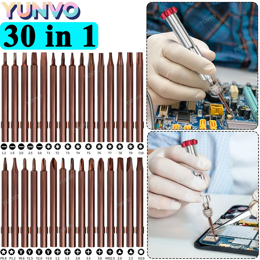 30 in 1 磁気精密ドライバーセット、S2スチールビット - Electronics Repair Manual のレビューと価格