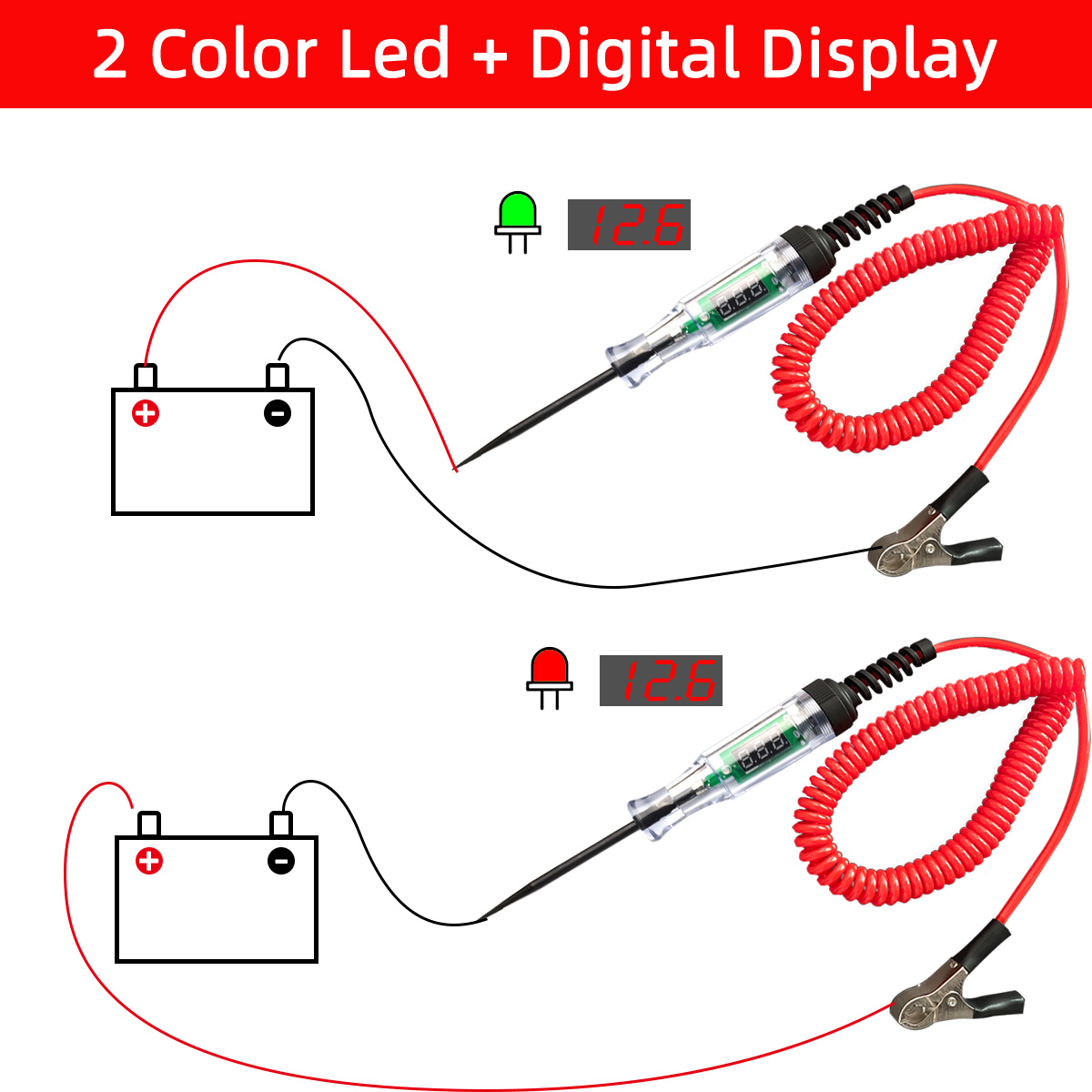 6V-24V 5V-90V 車 トラック 電圧回路テスター  - Circuit Test Pencil のレビューと価格