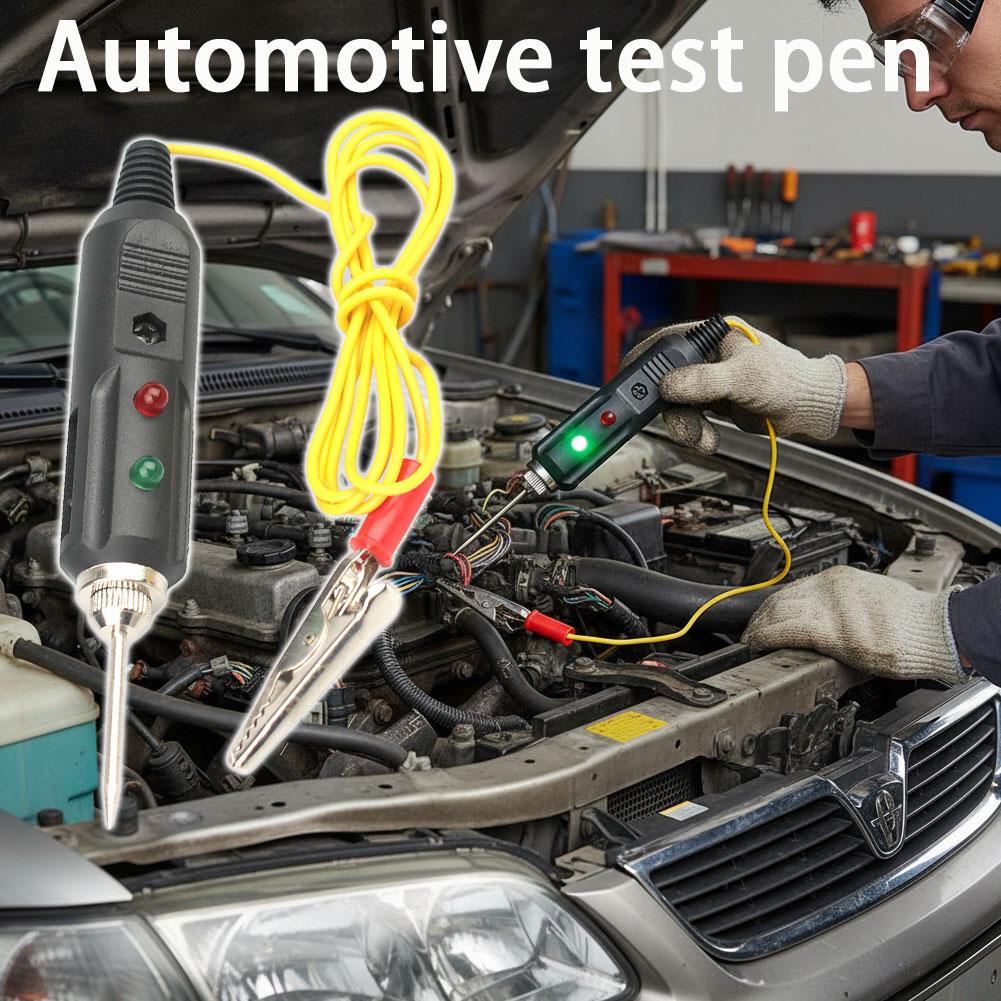 車用電圧テスターペン 6V-24V DC、テストプローブ針付 - Circuit Test Pencil のレビューと価格