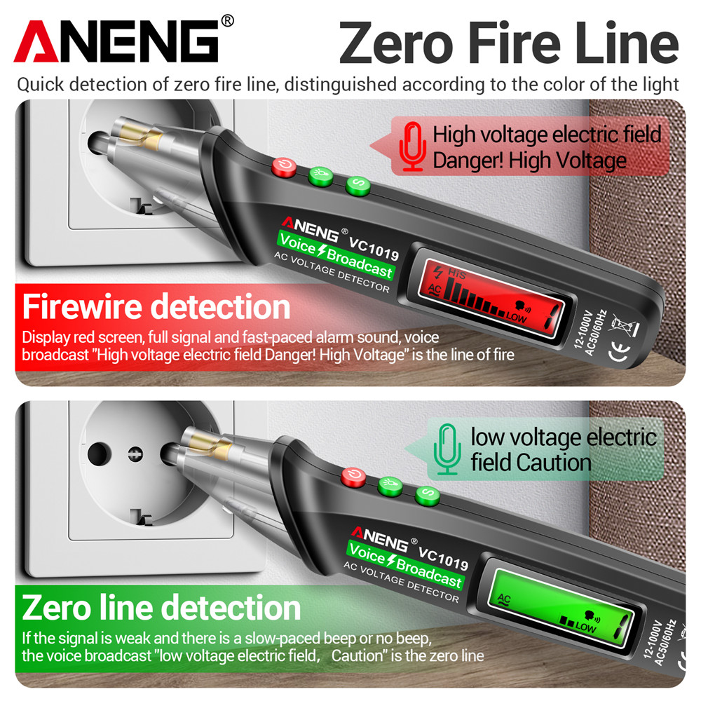 テスターペン非接触音声放送検出器メーター ANENG VC1 - Circuit Test Pencil のレビューと価格