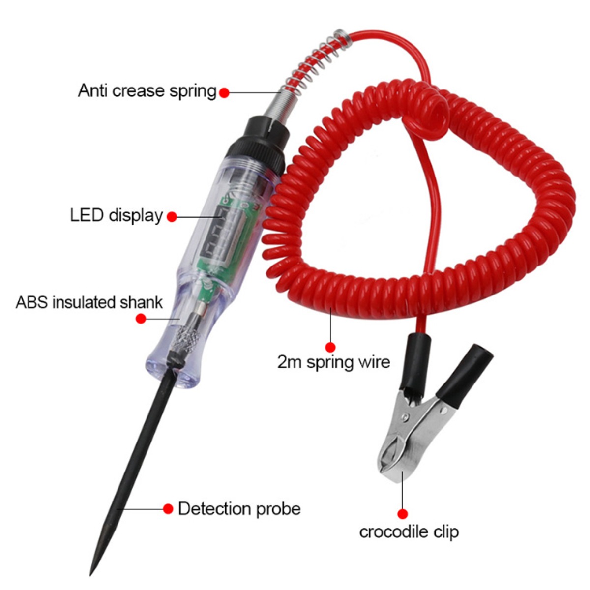 車トラック電圧回路テスター 6V 12V 24V 自動車診断 - Circuit Test Pencil のレビューと価格